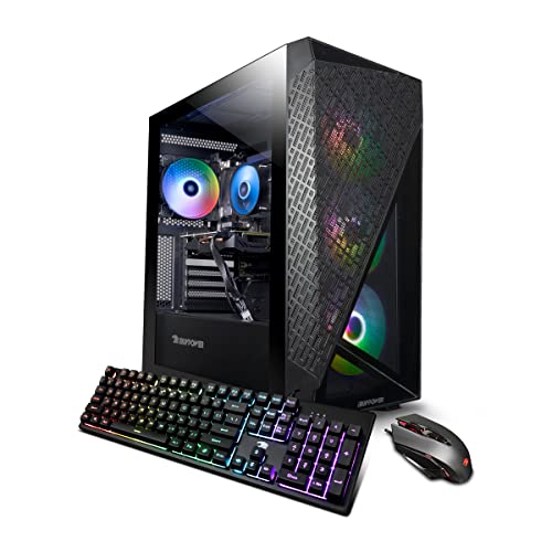 iBuyPower SlateMesh Gaming PC Computer Desktop SlateMeshA5N4601 (AMD Ryzen 5 7600, RTX 4060 8GB, 16GB DDR5 5200 Mhz, 500GB NVMe SSD, Windows 11 Home),Black - R5 7600 | RTX 4060 8GB