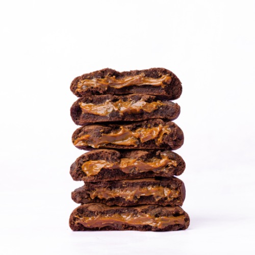 Stuffed Cookies - Double Chocolate Salted Caramel - Dozen
