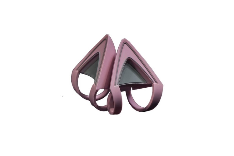 Razer Kitty Ears for Kraken Headsets: Compatible with Kraken 2019, Kraken TE Headsets - Adjustable Strraps - Water Resistant Construction - Quartz Pink