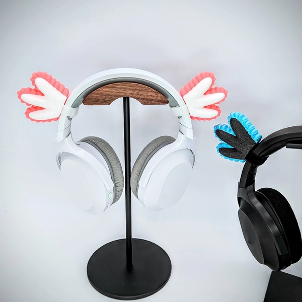 Axolotl Gills for Headphones, Headset Attachment, Kawaii Headphone Ears, Twitch Streamer Horns