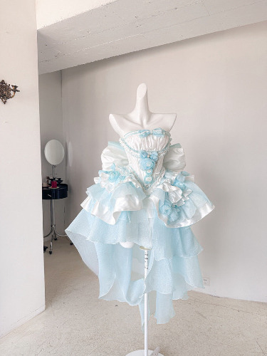 ♡ Dreamlike Grace ♡ - Blue Princess Dress Set | S