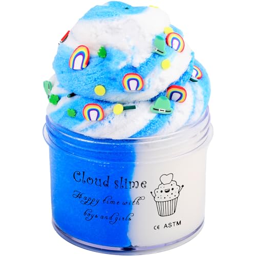 New Blue Cake Cloud Slime,Soft and Non-Sticky Cloud Slimes, Scented DIY Slime Kit for Girls Boys, Kids Party Favors Slime Putty Toy，Stress Relief Toy for Kids