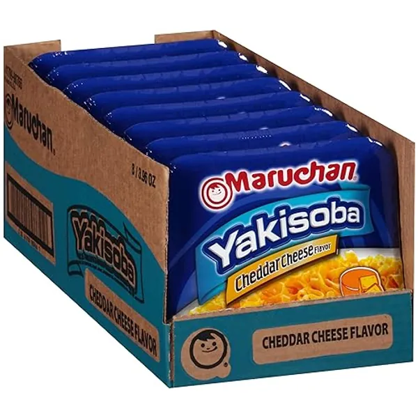 Maruchan Yakisoba Cheddar Cheese Flavor, 3.96 Oz, Pack of 8, (4178990766) - Cheddar Cheese - 3.96 Ounce (Pack of 8)