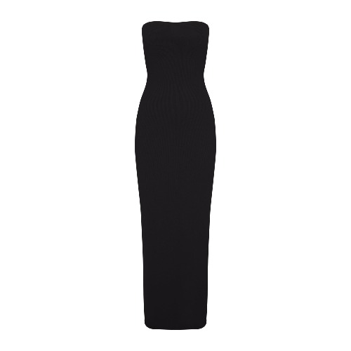 SOFT LOUNGE TUBE DRESS | ONYX | XXS