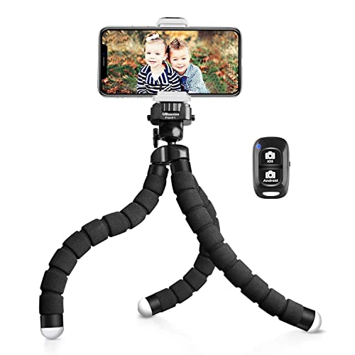 UBeesize Phone Tripod Pro S, Premium Flexible Phone Tripod with Wireless Remote, Mini Tripod Stand for Camera GoPro/Mobile (Upgraded)