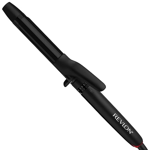 Revlon SmoothStay Coconut Oil-Infused Curling Iron | for Shiny, Smooth Curls (1 in) - Black - 1 Inch CURLING IRON