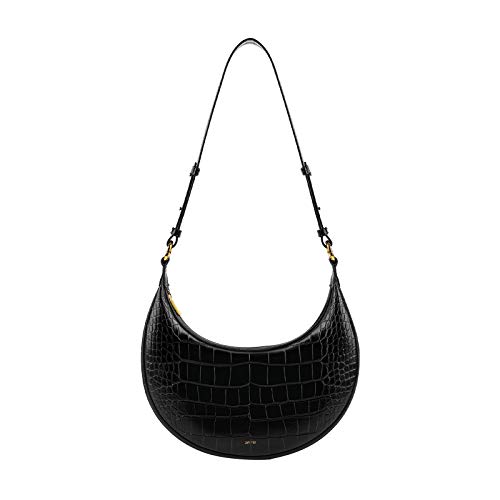 JW PEI Women's Carly Saddle Bag - Medium - Bright Black