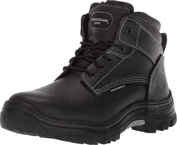 Skechers Men's Burgin-Tarlac Industrial Boot - 10.5 Wide Black