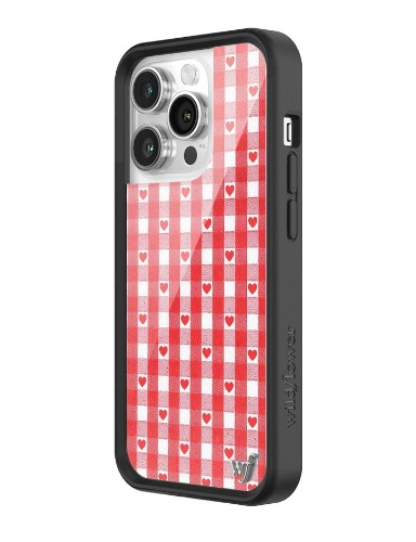 Red Gingham Hearts iPhone 14 Pro Case | iPhone 14 Pro