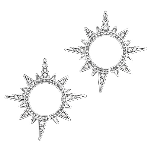 COCHARM Fake Nipple Rings Sexy Snake Non-Piercing Fake Nipple Piercing Jewelry for Women Faux Clip on Nipple Piercing for Men - 2PCS SUN