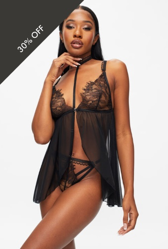 Loveable Touch Crotchless Babydoll | Ann Summers