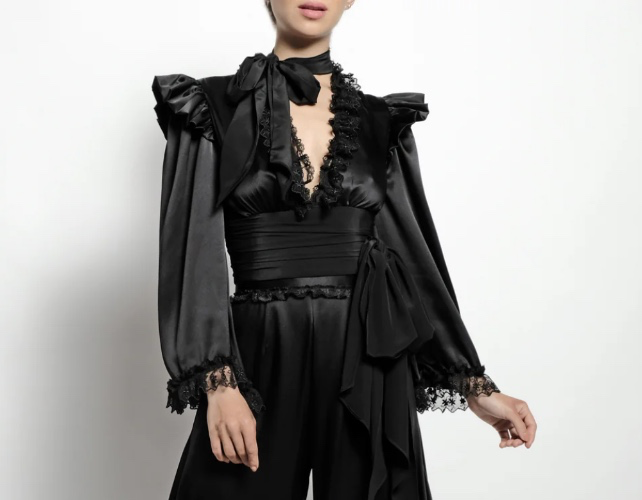 Deux Bow Top | XL / BLACK