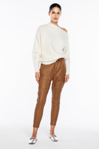 Open Season Stretch Leather Pant | WHISKY / 8