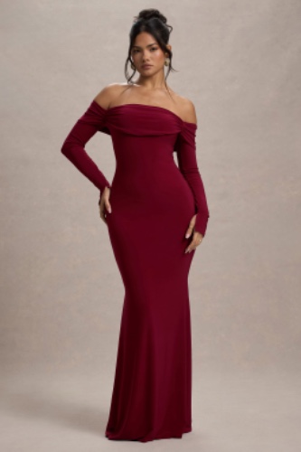Long-Sleeve Maxi Dress 