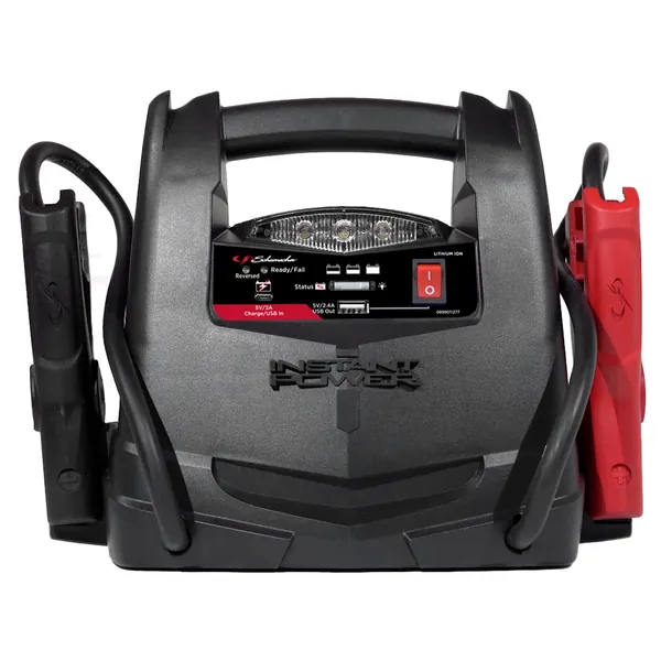Schumacher SL1562 Lithium Portable Power Station -150 PSI Air Compressor, 1200A 12V Jump Starter, for 8.0L Gas | 6.0L Diesel Engines – Charge Apple, Samsung and Android Devices