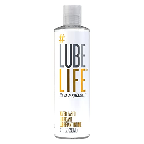 Lube Life Water-Based Personal Lubricant, Lube for Men, Women and Couples, Non-Staining, 12 Fl Oz (360 mL) - Original - 360 ml (Pack of 1)