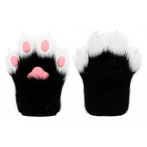 Plush Furry Cat Claw Gloves