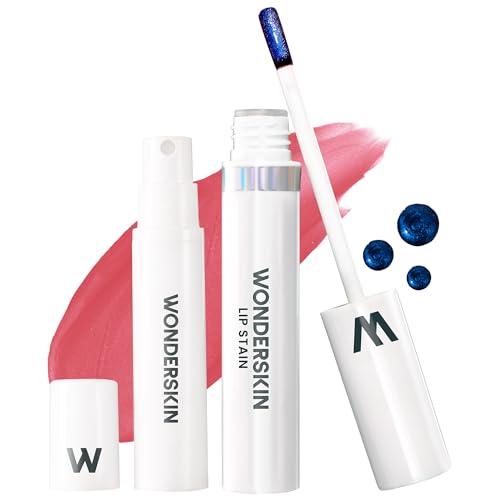 Wonderskin Wonder Blading Lip Stain Peel Off and Reveal Kit - Long Lasting, Waterproof Pink Lip Tint, Transfer Proof Natural Lip Stain Kit (Romance) - Romance Kit