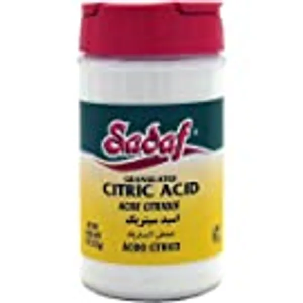 Sadaf Citric Acid Food Grade - Citric Acid Granulated for Cooking and Baking - 100% Pure Citric Acid - Salt Substitute - Kosher - PET Bottle with Shaker Top - 9 oz