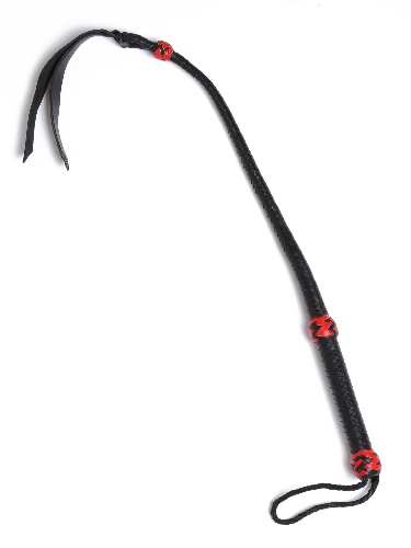 Braided Leather Snake-Tongued Hunter Whip | Default Title
