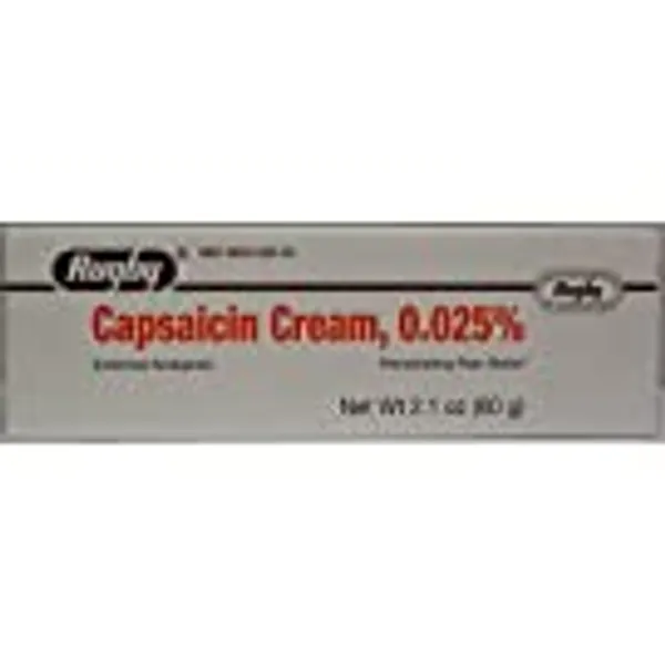 Rugby Capsaicin 0.025% Generic for Cream 2.1 Oz. (60gm) Pack of 4