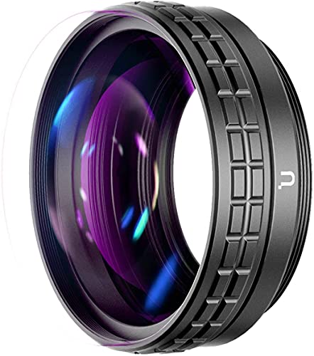 Wide Angle Lens for Sony ZV1, ULANZI WL-1 ZV1 18mm Wide Angle/ 10X Macro 2-in-1 Additional Lens for Sony ZV1 Camera - Black