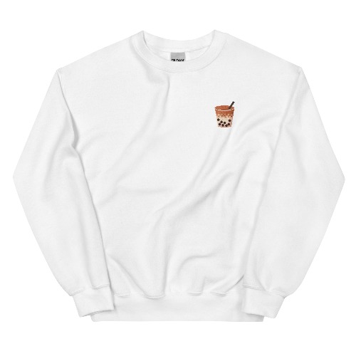 Pixel Boba | Unisex Sweatshirt | Cozy Gamer - White / XL