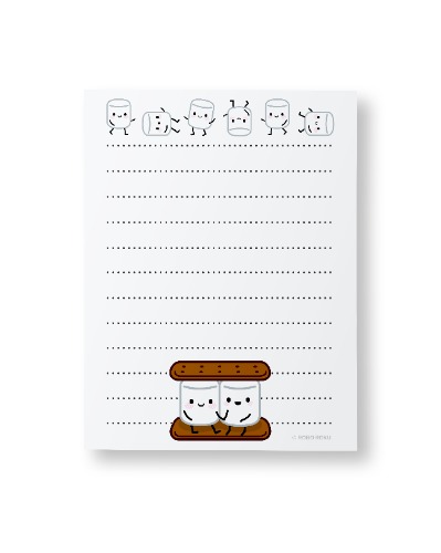 Marshmallow Babies - A2 Memo Pad