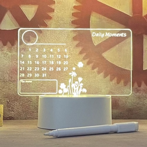 LED Night Light Calendar Board