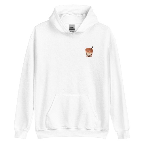 Pixel Boba | Unisex Hoodie | Cozy Gamer - White / L