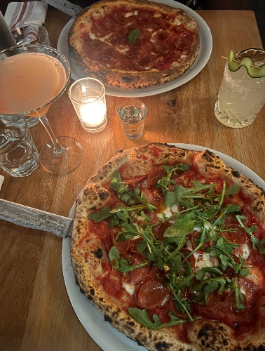 Dinner out with a friend