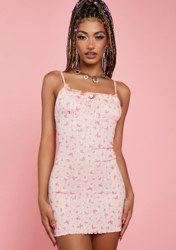 She's A Legacy Pointelle Mini Dress | Medium