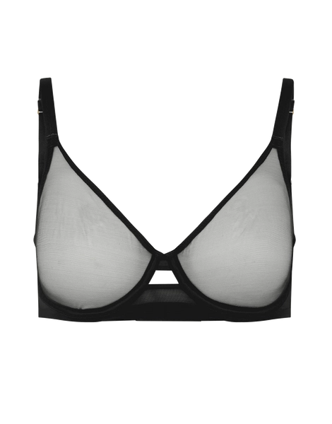 Lucky Full Cup Underwired Bra in Black + Knickers