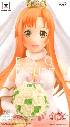 Banpresto Sword Art Online Code Register Exq Figure - Wedding - Asuna～, White/Pink - 