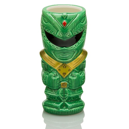 Geeki Tikis Power Rangers Green Ranger 16-Ounce Ceramic Mug | Cocktail Tumblers, Beer Mug Glassware For Liquor, Beverages, Pub Drinks, Tropical Drinkware For Home Barware Decor | Mighty Morphin Gifts