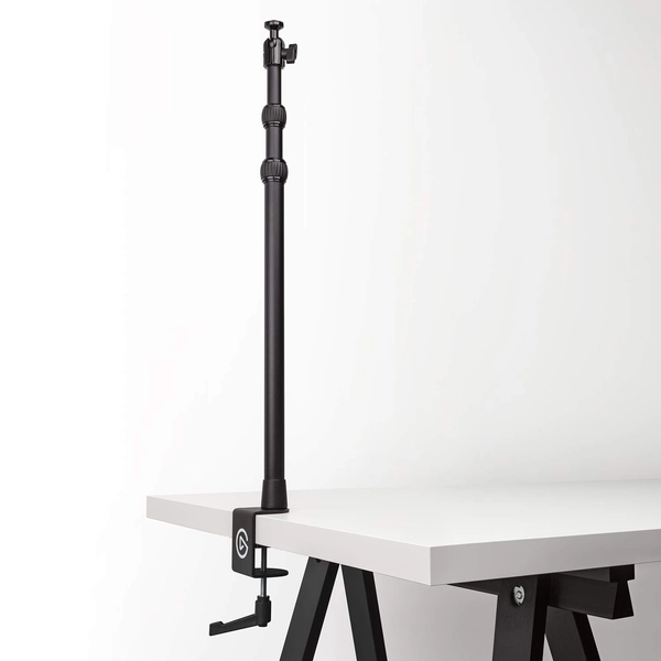 Elgato Master Mount L - Premium Desk Clamp with Pole extendable up to 125cm/49in and 1/4 inch Thread to Mount Lights, Cameras, and Microphones, perfect for Streaming, Videoconferencing, and Studios