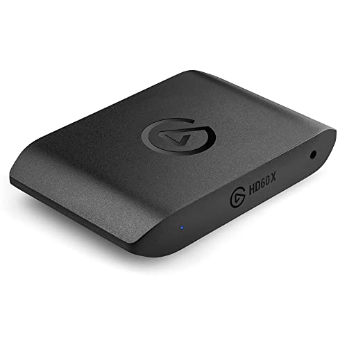 Elgato HD60 X External Capture Card - Stream and record in 1080p60 HDR10 or 4K30 HDR10 with ultra-low latency on PS5, PS4/Pro, Xbox Series X/S, Xbox One X/S, in OBS and more, works with PC and Mac - HD60 X - Capture Card