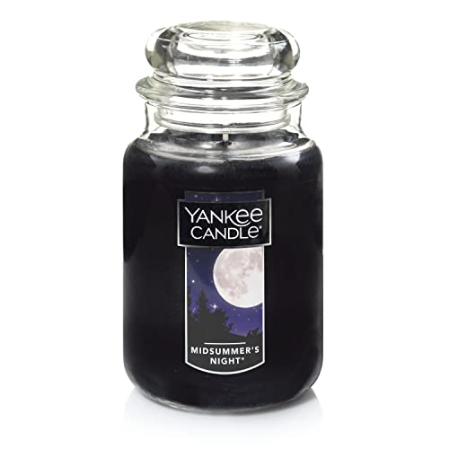 Yankee Candle MidSummer's Night Scented, Classic 22oz Large Jar Single Wick Candle, Over 110 Hours of Burn Time - MidSummer's Night - Classic Large Jar