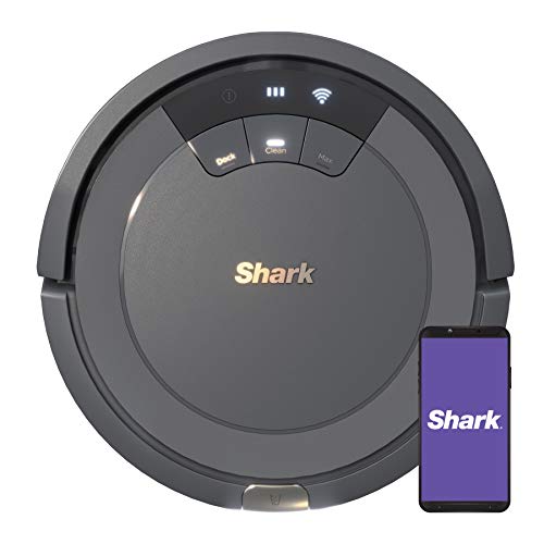 Shark AV753 ION Robot Vacuum, Tri-Brush System, Wifi Connected, 120 Min Runtime, Works with Alexa, Multi Surface Cleaning, Grey - Gray