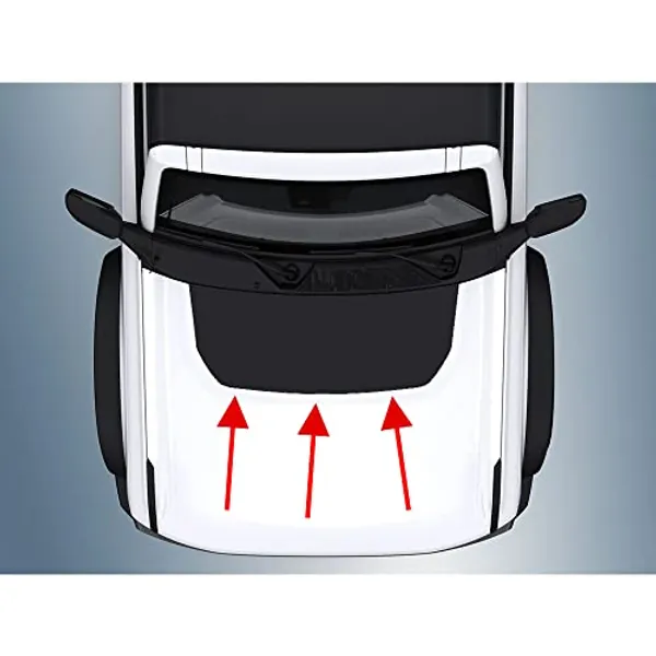 Hood Vinyl Graphic Decal Matte Black Compatible with Ford Bronco SUV