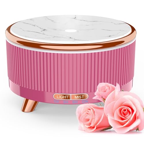 Diffusers for Essential Oils Large Room, 500ml Aromatherapy Diffuser，7 Colors Changed - Pink