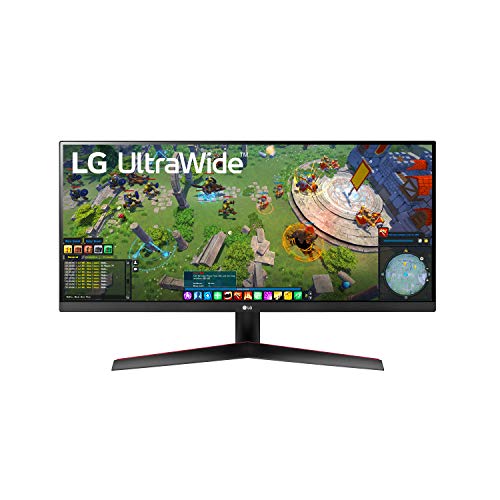 LG 29WP60G-B UltraWide Monitor 29" 21:9 FHD (2560 x 1080) IPS Display, sRGB 99% Color Gamut, HDR 10, USB Type-C Connectivity, 3-Side Virtually Borderless Display - Black