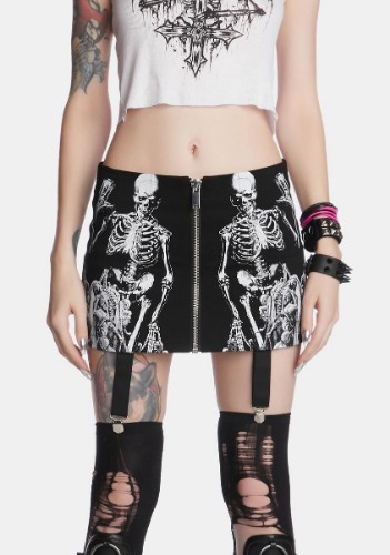 Into The Crypt Mini Skirt | Small