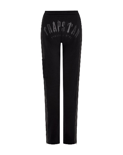 Women's Denim Panel Deconstructed Track Bottoms - Black | S / Black