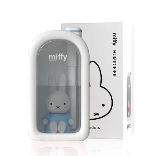 Mipow X Miffy Cool Mist Humidifier - Ultrasonic Quiet Humidifiers, Mini Cute Humidifier with Night Light, 380ml Humidifiers for Bedroom/Babies Nursery/Office - White(Blue Miffy)