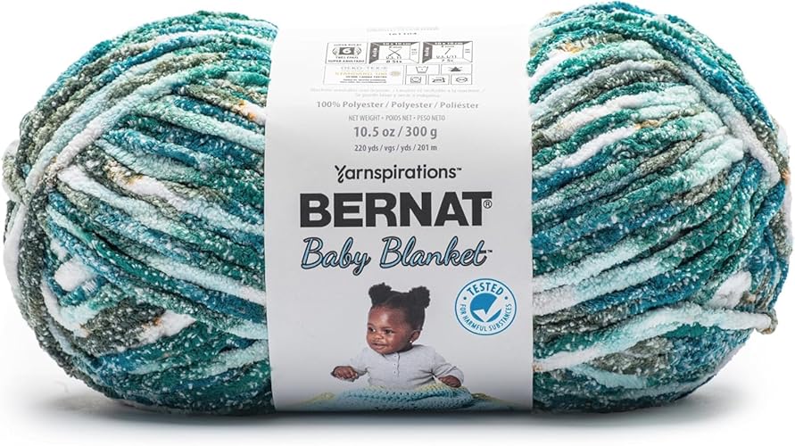 Bernat Baby Blanket Lagoon Yarn - 1 Pack - LAGOON - 1 Pack