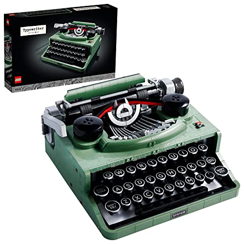 LEGO Ideas Typewriter 21327 Building Set for Adults, Collectible Retro Display Model, Creative Hobbies Unique Gift Idea - Frustration-Free Packaging