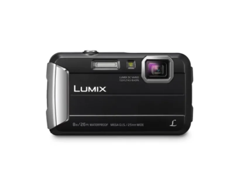 Panasonic LUMIX Waterproof Digital Camera Underwater Camcorder with Optical Image Stabilizer, Time Lapse, Torch Light and 220MB Built-In Memory – DMC-TS30K (Black)