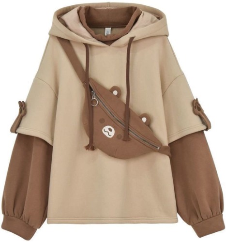 Oversized bear hoodie