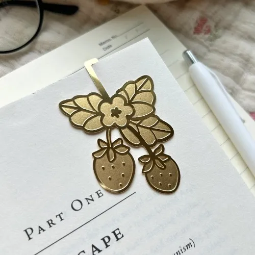 Strawberry Brass Bookmark 